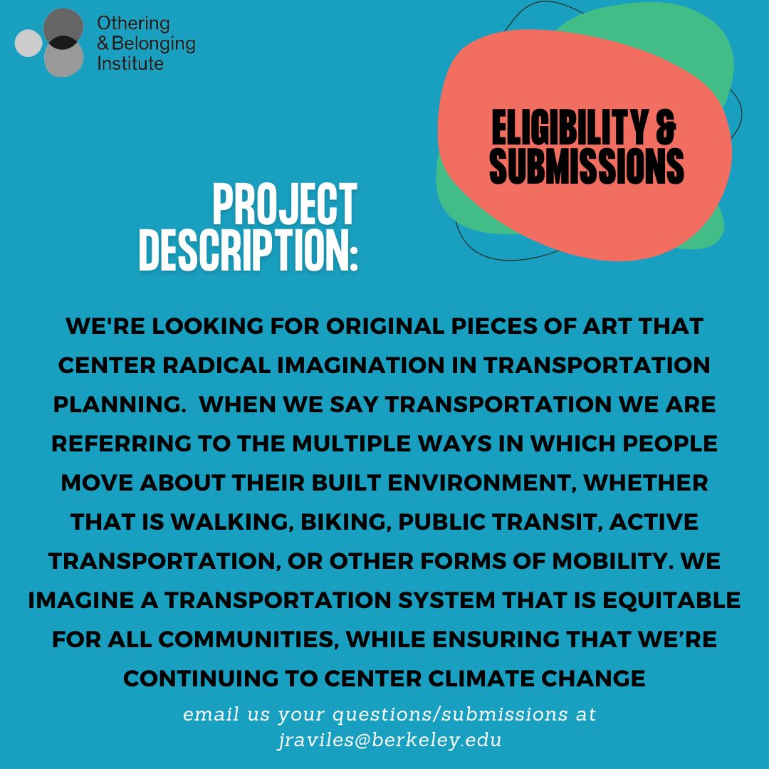 IMAGE: Project Description for the Call for Submissions for Radical in black text on a blue background. 