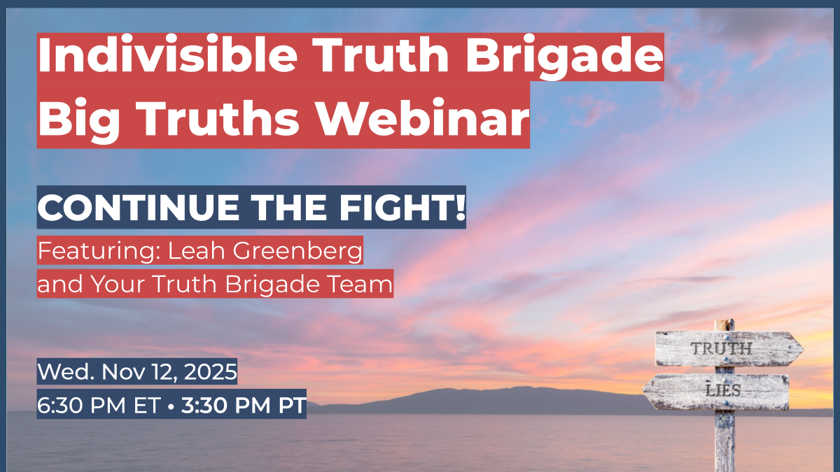 Nov. 12 Truth Brigade Webinar Continue the Fight