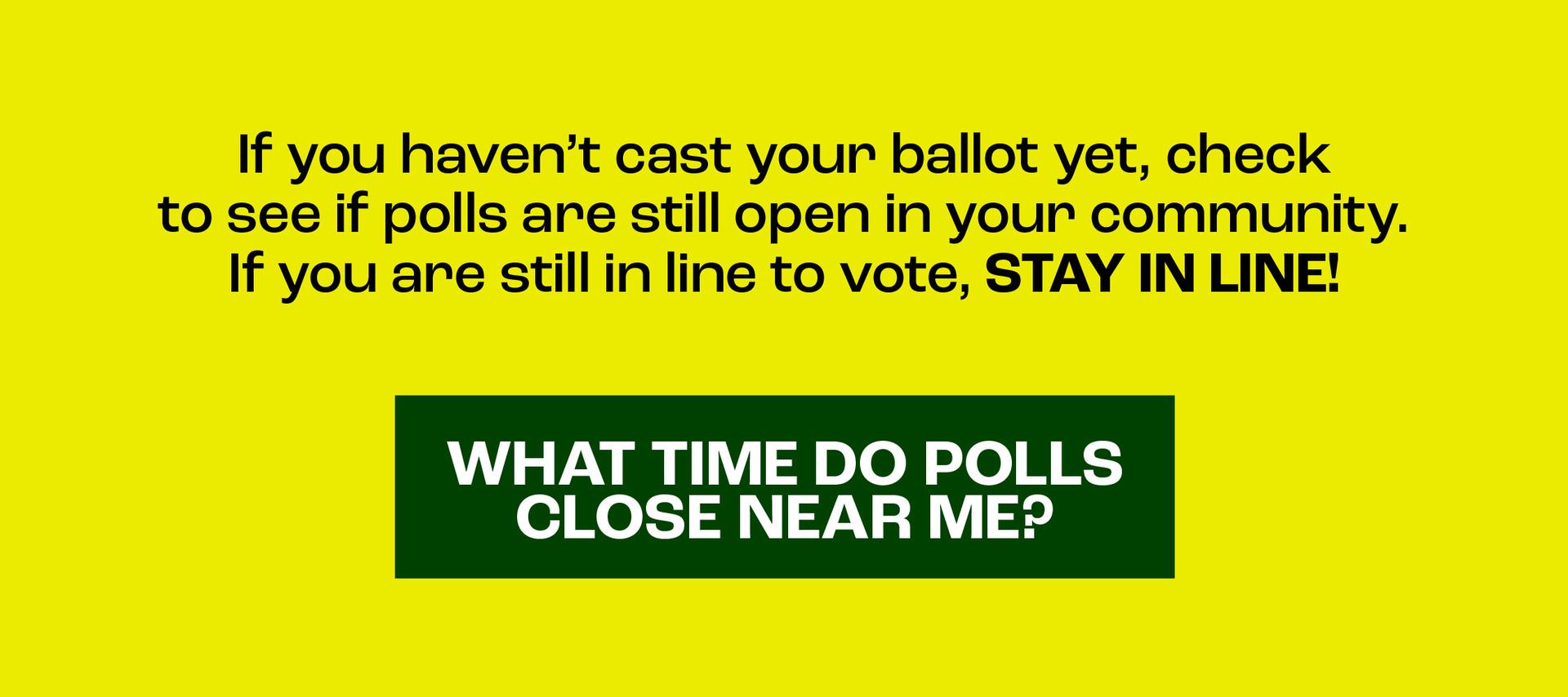  THANK YOU for making your voice heard and participating in our democracy.