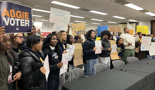[IMAGE] Students protesting in North Carolina
