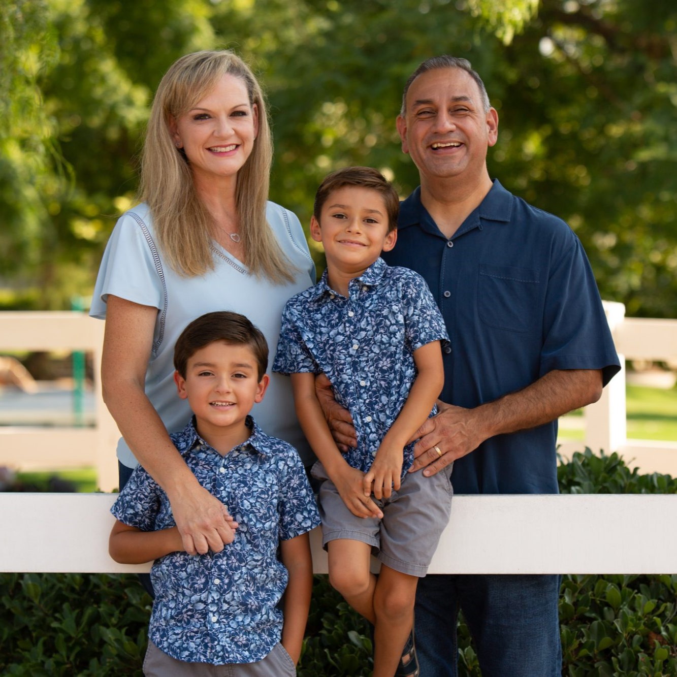 Portrait of Gil and his family