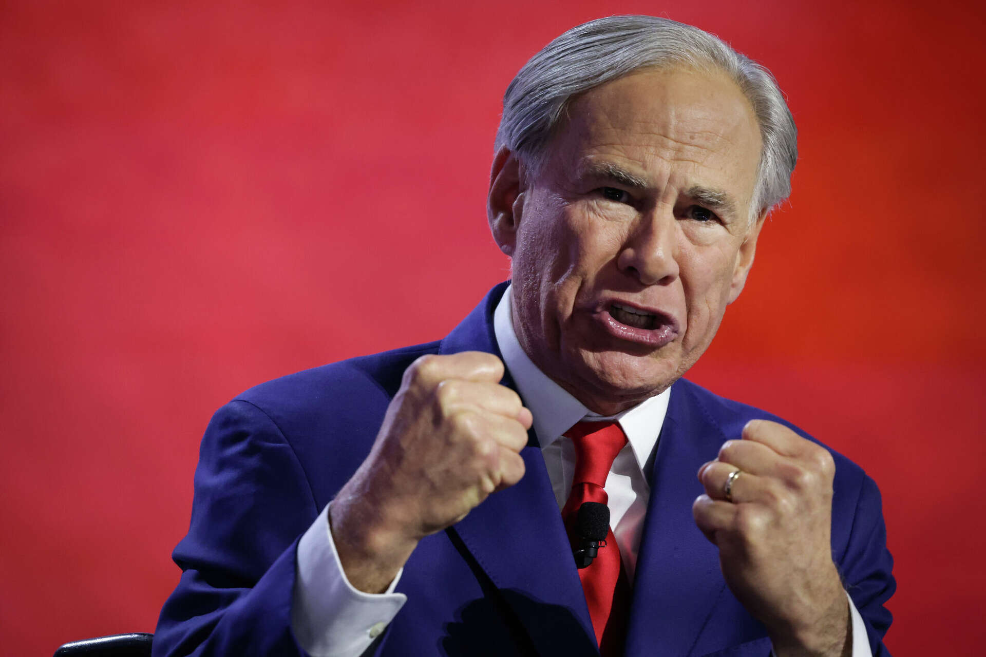 Angry Greg Abbott
