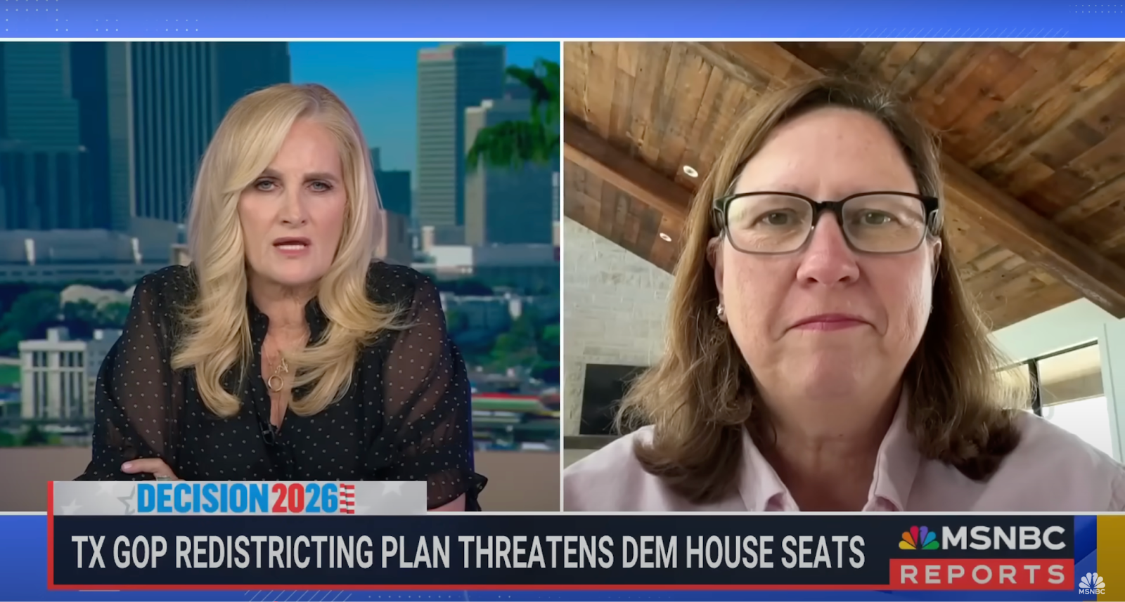 MSNBC: Decision 2026 TX GOP REDISTRICTING PLAN THREATENS DEM HOUSE SEATS