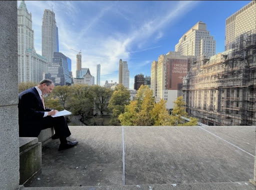 Brad filming accounting for our term