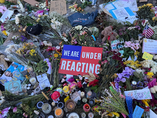 Protest sign saying we are under reacting Brad Lander