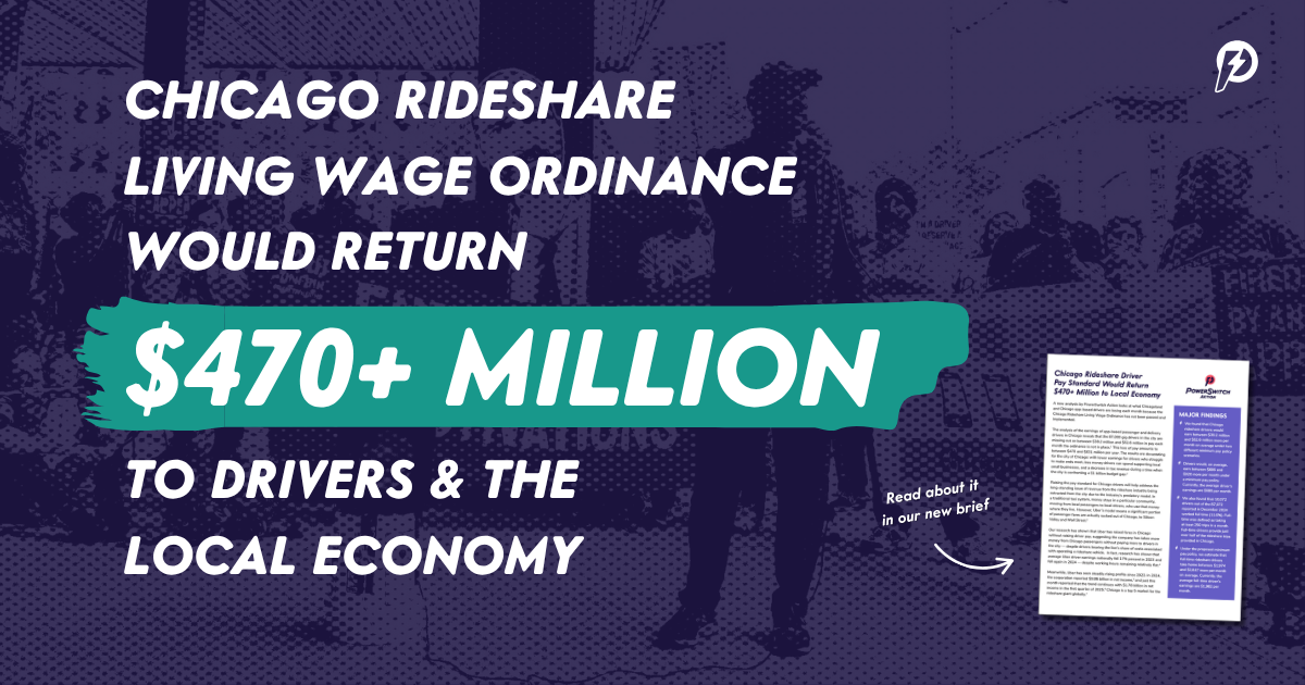 Chicago Rideshare Driver Pay Standard Would Return $470+ Million to Drivers and the Local Economy