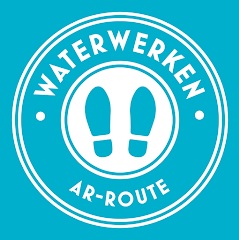 Oude zwart/wit-foto van vroegere medewerkers van het waterloopkundig laboratorium in het Waterloopbos