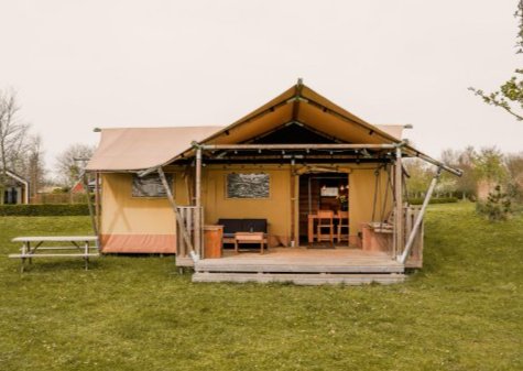 Een glampingtent op Vakantiepark Eigen Wijze