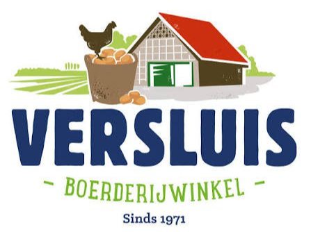 Het logo van Boerderijwinkel Versluis