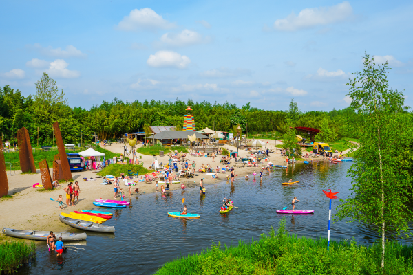 Luchtfoto van het Vuurtorenstrand