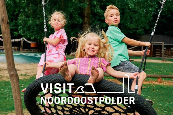 Drie kinderen zijn samen aan het schommelen