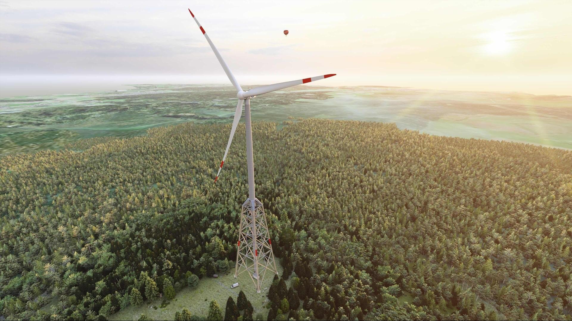 Houten windturbines