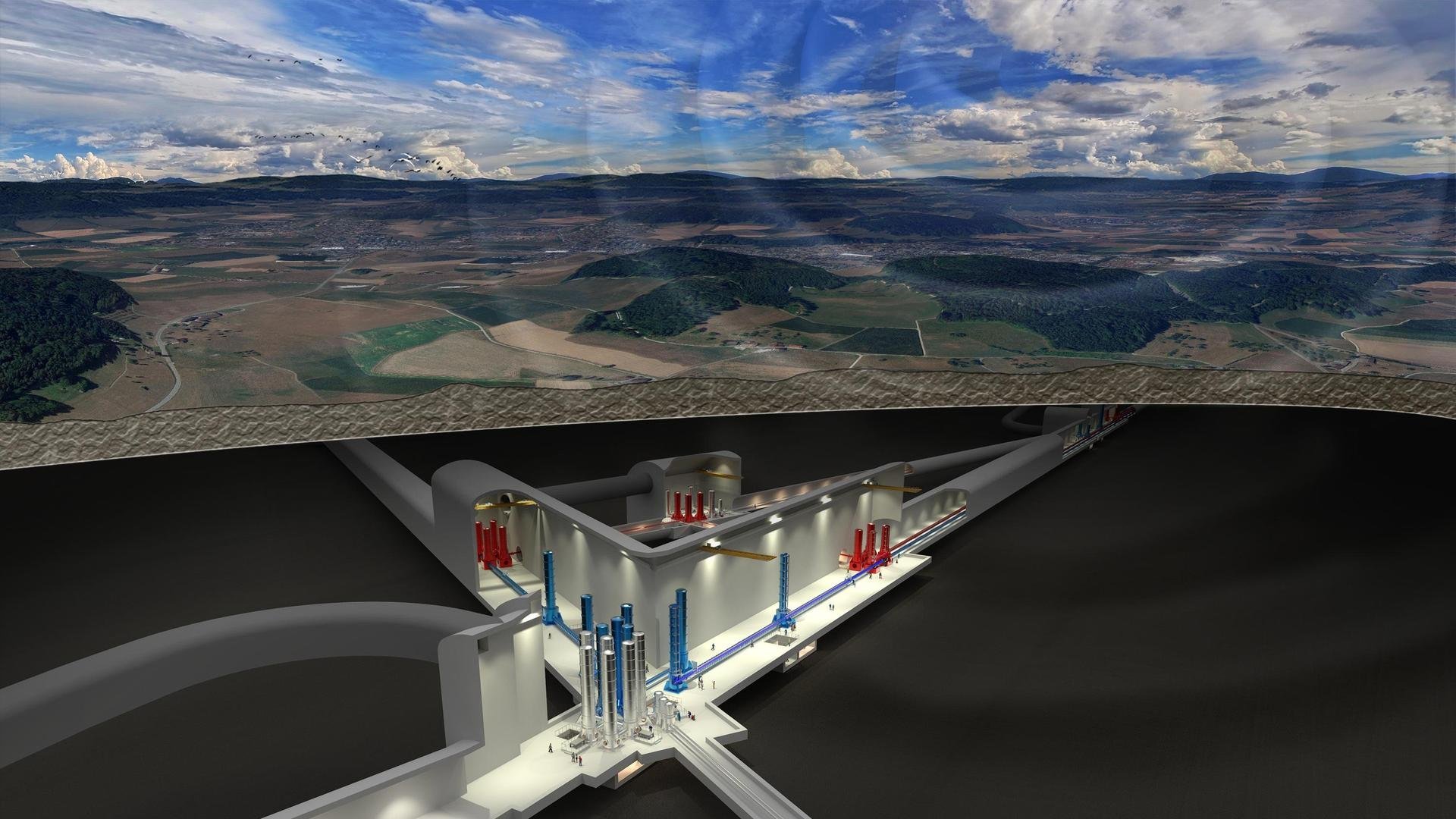 Artist impression Einstein Telescope