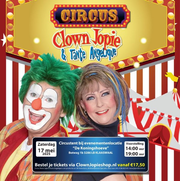 Circus Clown Jopie & Tante Angelique 2025