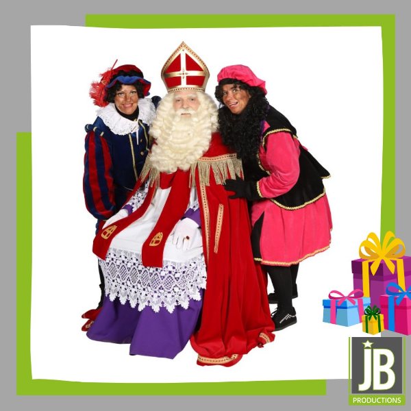 Bezoek Sinterklaas en 2 Roetveeg Pieten