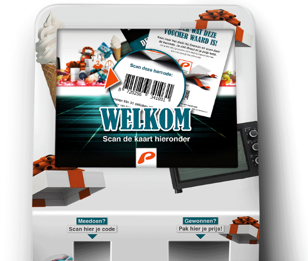 GIF Scan en Win actie