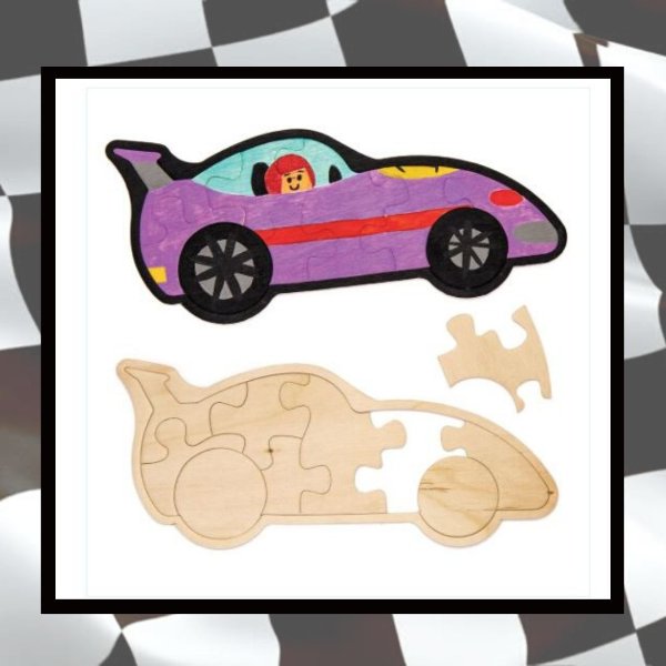 F1 Raceauto puzzels maken