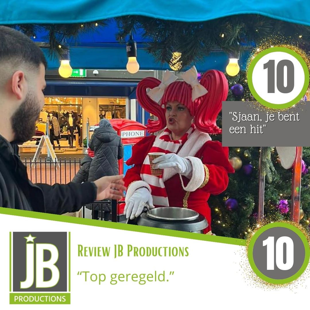 Sjaan met de mobiele kerstkraam
