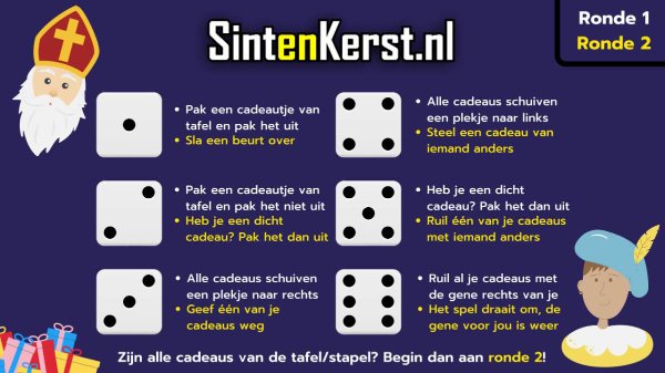 Spelregels Sinterklaas Dobbelspel