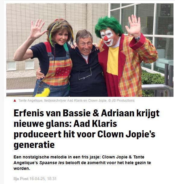 Artikel AD hit voor Clown Jopie
