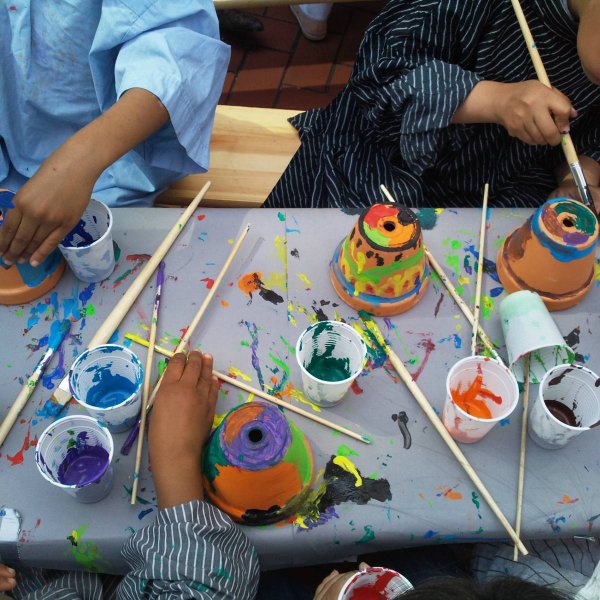 Kids Workshop Bloempot Schilderen