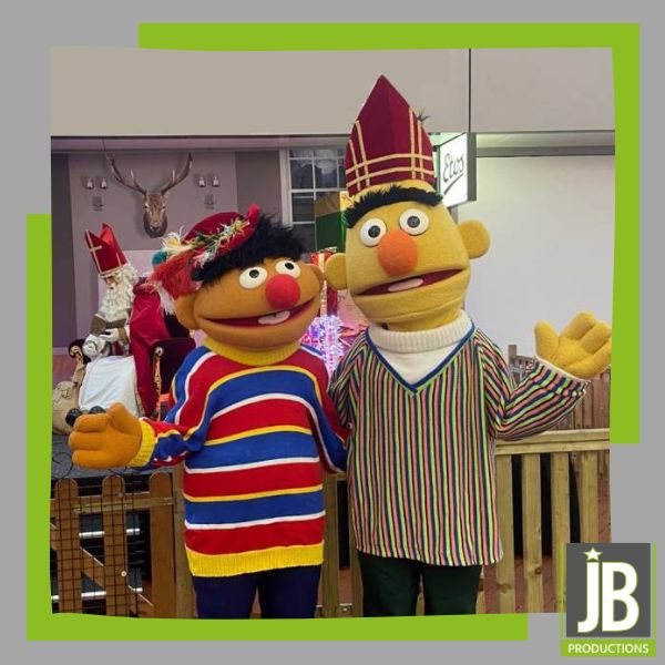 bert en ernie met sinterklaas