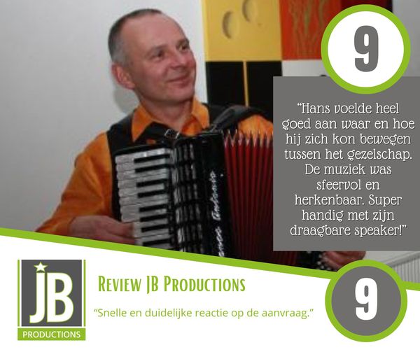 Accordeonist Hans Klantwaardering