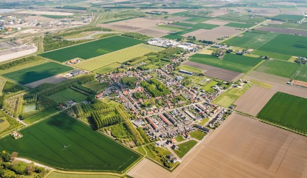 Borssele vanuit de lucht