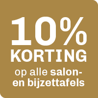 10% korting op salon- en bijzettafels