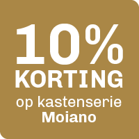 10% korting op kastenserie Moiano