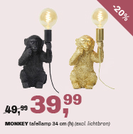 Monkey tafellamp