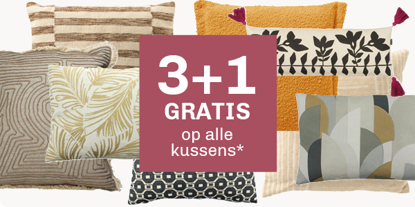3+1 gratis kussens