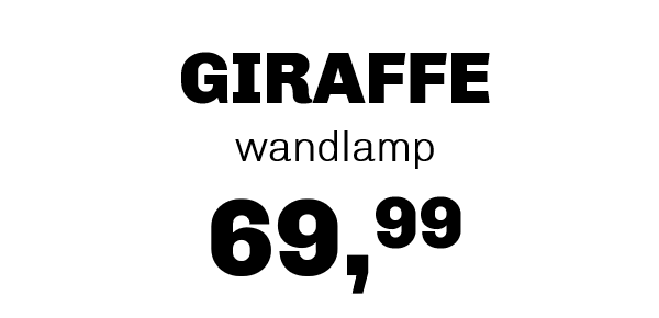 Giraffe €69,99