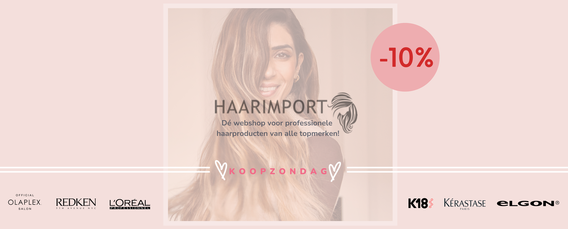 koopzondag 10% korting bij haarimport