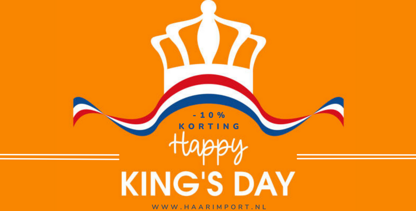 kingsday 10% korting bij haarimport