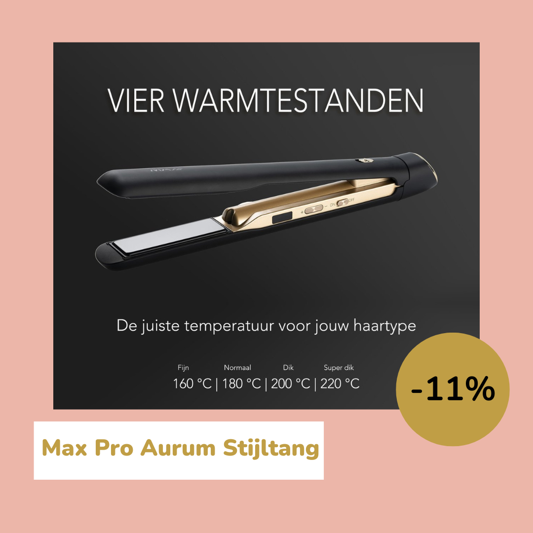 MAx pro Aurum stijltang