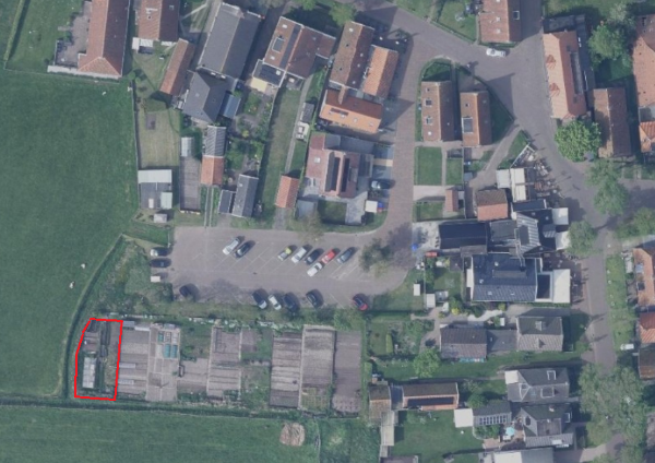 Kaart met volkstuin nummer 9 in Hollum