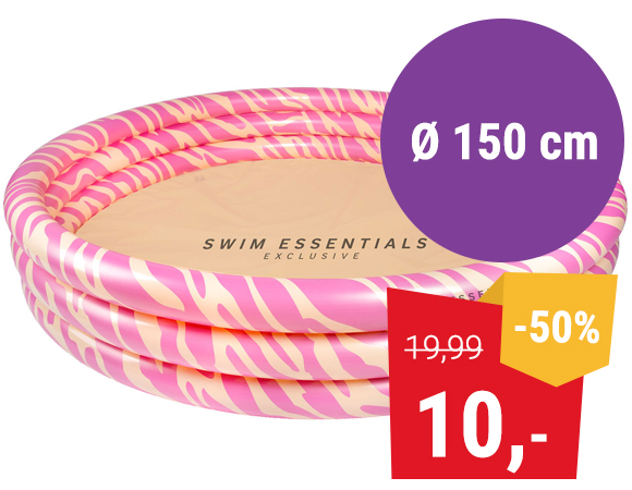 Swim Essentials Zwembad Zebra Roze