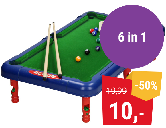 Tafelspellen 6 in 1