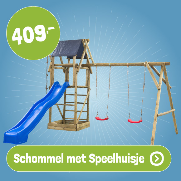 Schommel met Speelhuisje