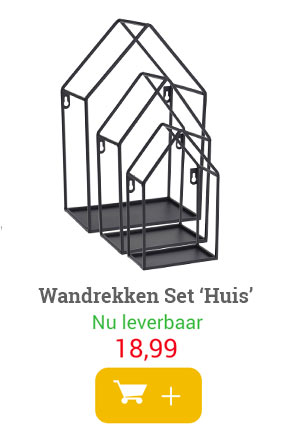 Wandrekken Set 'Huis' Zwart