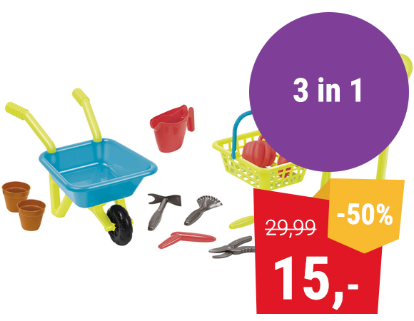 Ecoiffier 3in1 Tuinset