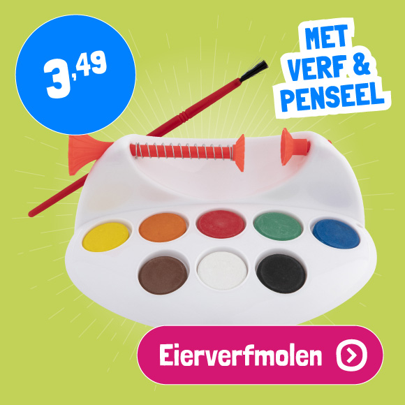 Eierverfmolen met Verf en Penseel