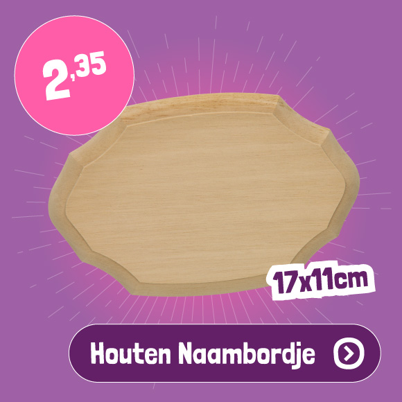 Houten Naambordje