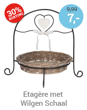 Etagère met Wilg Schaal