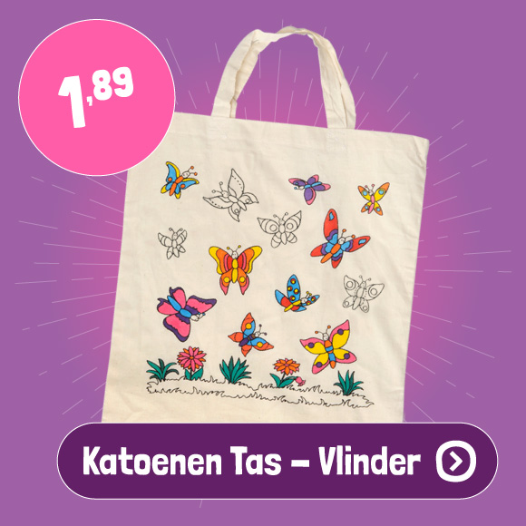 Katoenen Tas Vlinder