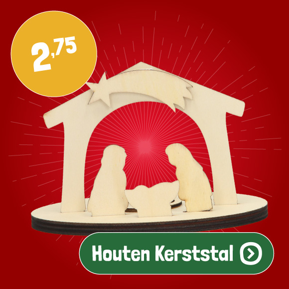 Versier je eigen Hout Kerststal