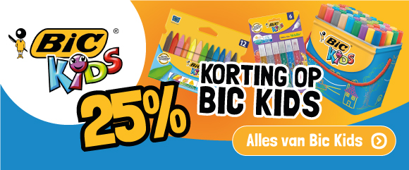 25% korting op BiC Kids