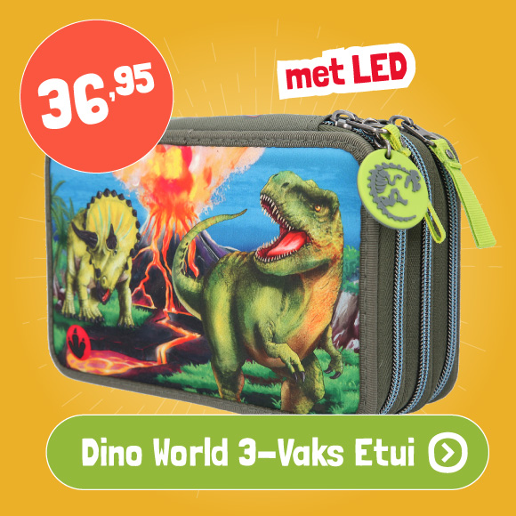 Dino World Gevuld Etui