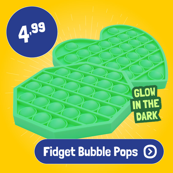 Fidget Bubble Pops - Pop It Glow in the Dark